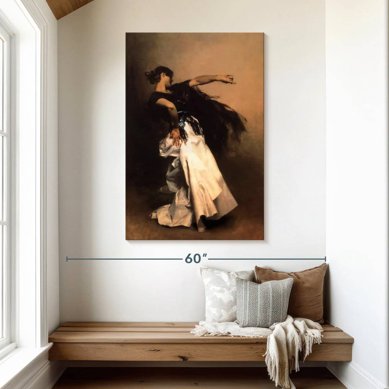 Danseur espagnol Enn 1880-81, H 48 po x l 32 po