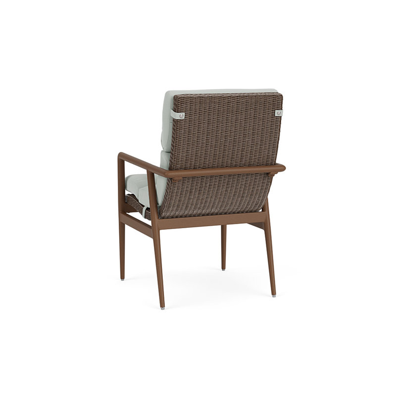 Cascade Outdoor Dining Armchair, Callen Celadon, Bark