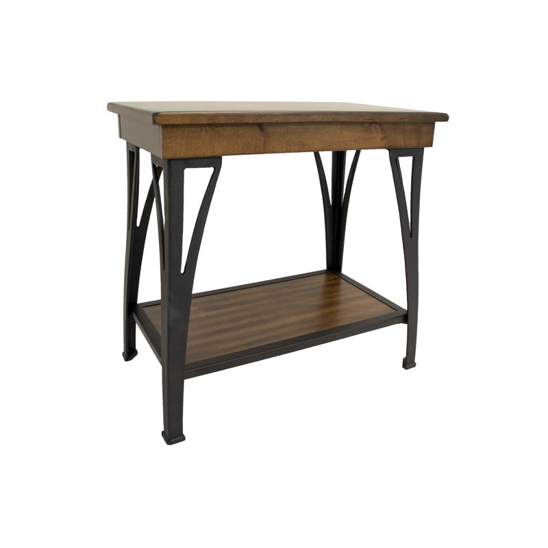 Kimio Lizbeth 15" Wide Chairside Table, Copper