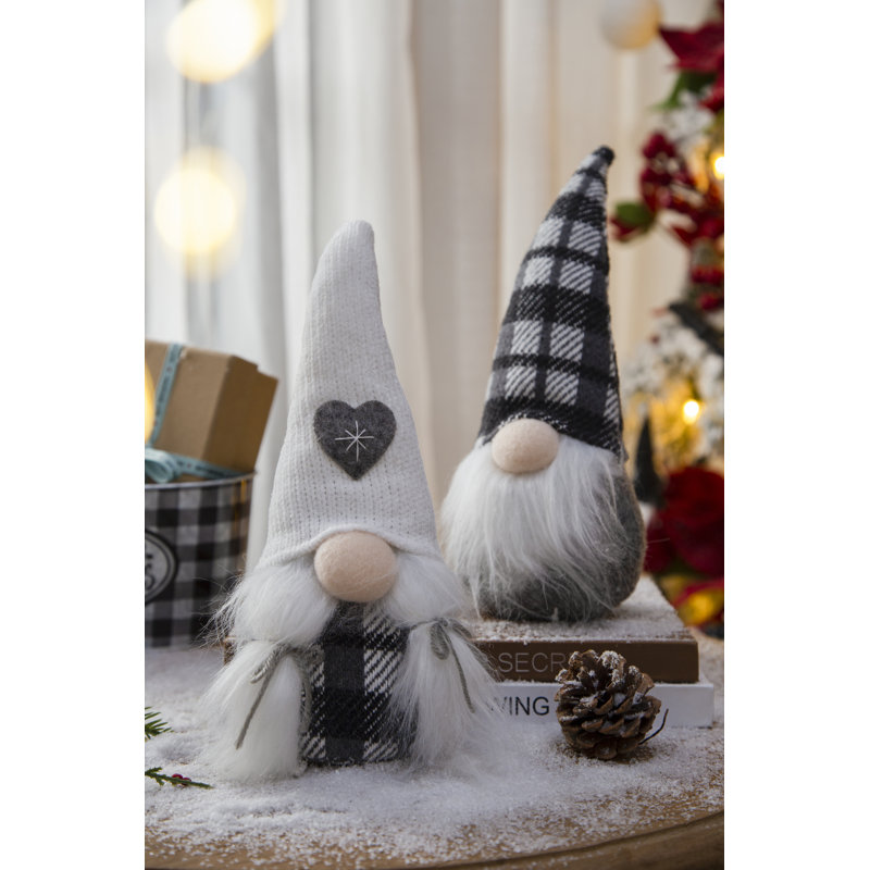 Ensemble de 2 gnomes assis
