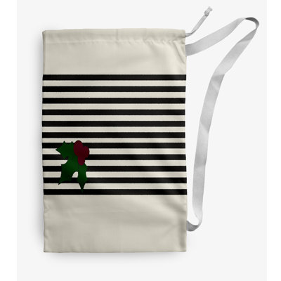 Sac à linge à rayures