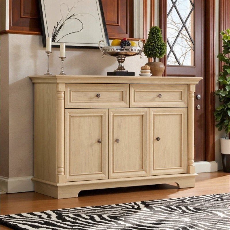 Buffet spacieux de style campagnard - Rangement robuste et design multifonctionnel, Brun