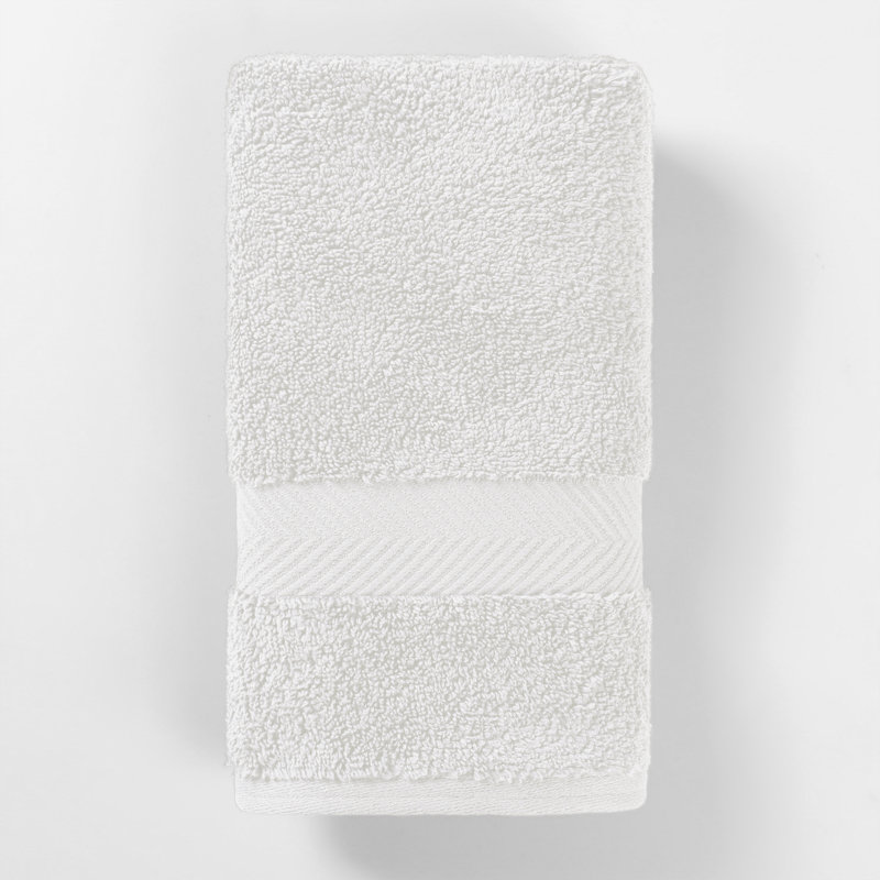 Rane Plush Cotton Hand Towel, White
