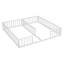 Lit double double avec clôture, garde-corps, lit Montessori sans porte pour filles, aucun sommier-1172201036
