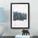 Fir Tree Forest in Winter in Abstract - Picture Frame Painting Print