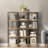 Tall Bookcase Shelf For Small Spaces, Narrow Stackable Storage Shelf For Living Room, Office, Study, Entryway - Industrial Rustic Design-1261543411-1244890845
