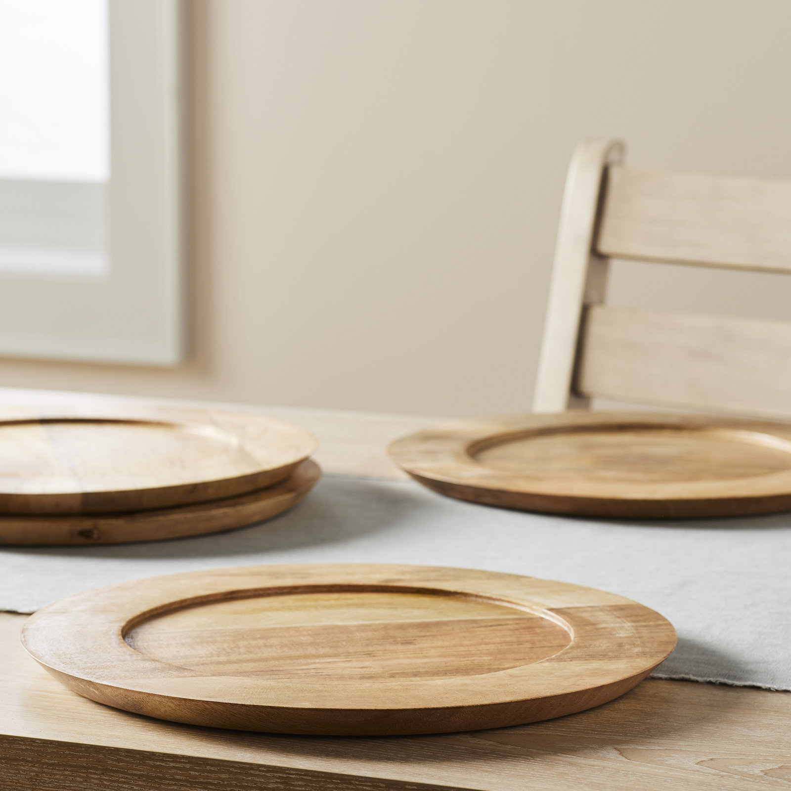 Zadia Wood/Bamboo Charger Plate, Natural