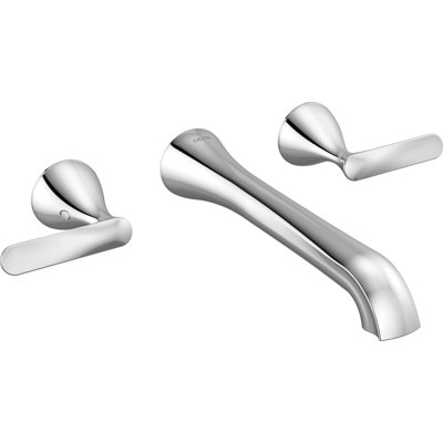 Two Handle Wall Mount Bathroom Faucet