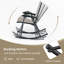 Milva 4-Piece Outdoor Metal Rocking Chair