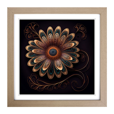 Daisy Ornamental Art No.1 - Framed Print