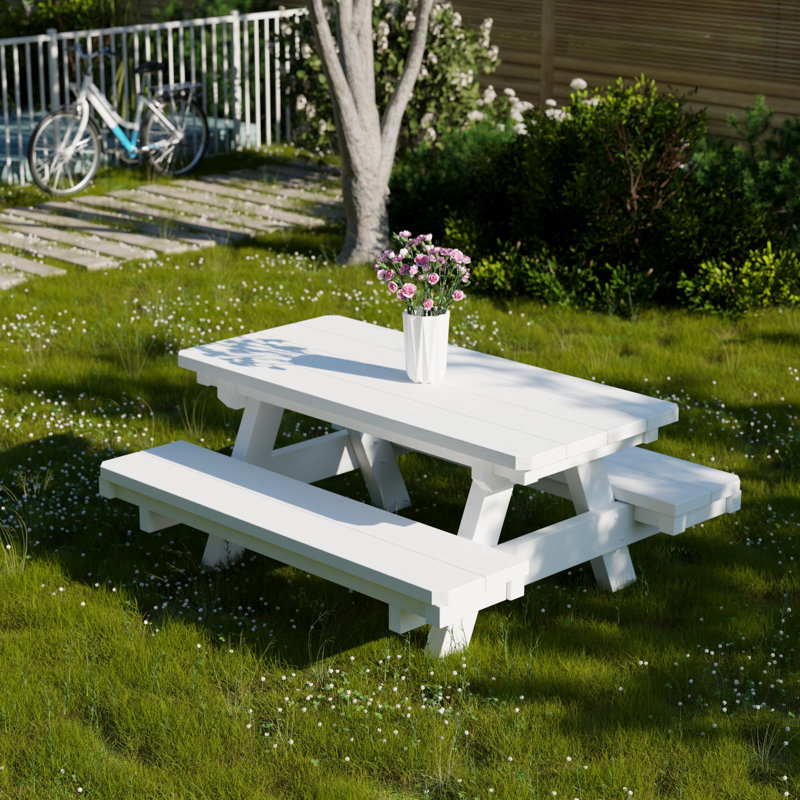 Heritage Child's Picnic Table, White
