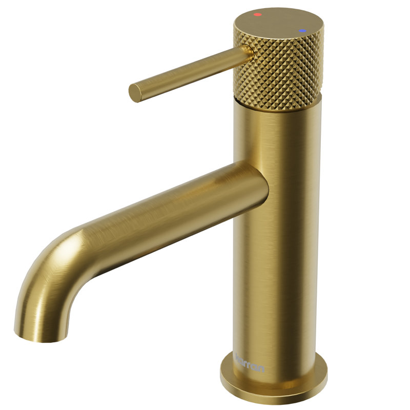 Tryst Single-handle Bathroom Faucet with Drain Assembly, Brushed Gold