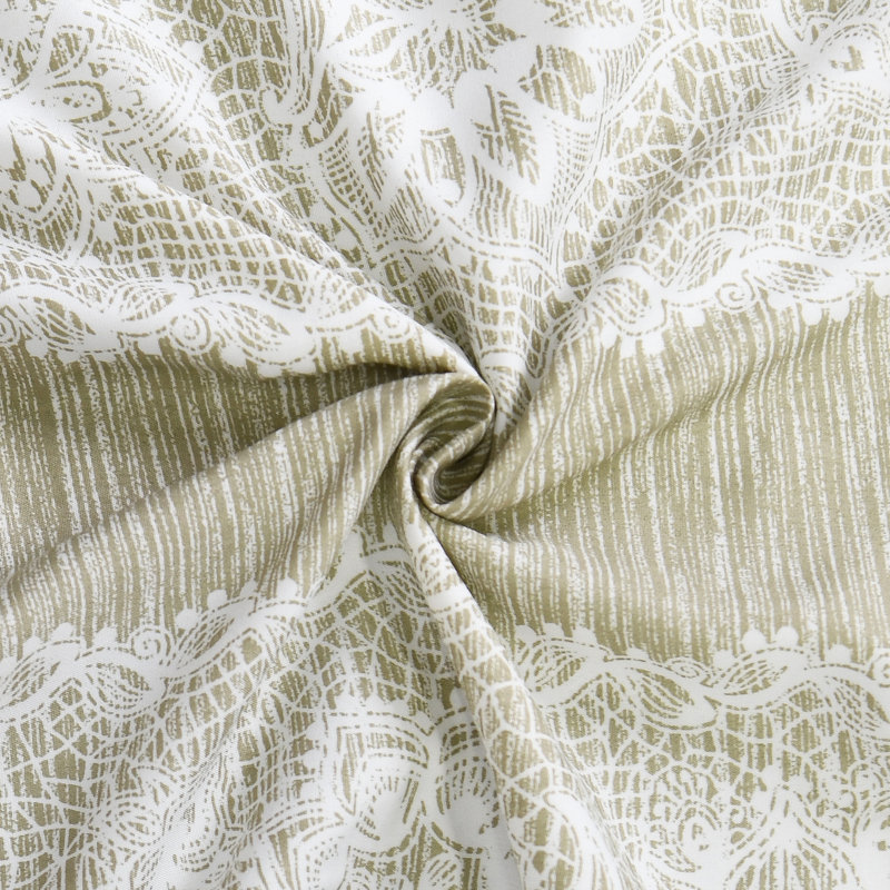  Paire de rideaux semi-transparents avec passe-tringle, Taupe, L 60 po x L 96 po