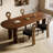 Brown Half Round Solid Dining Table For Dining Room/Kitchen-744195601