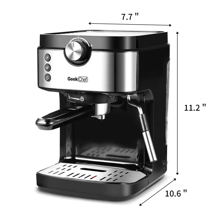 Fully Automatic Espresso Machine, Cappuccino Coffee Maker with Foaming Milk  Frother Wand for Espresso - Designed for home, office, or coffee use