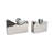 Iron, Wood, and Resin Decorative Vases with Sculptural Design and Removable Accents Set of 2-1367880183