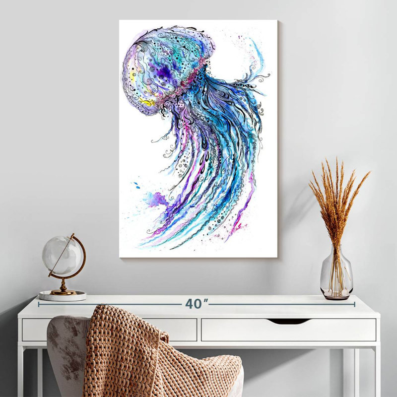 Brampt Vibrant Jellyfish, H 30 po x l 20 po