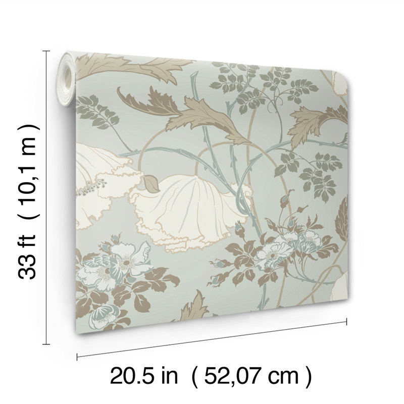 Papier peint Gwendolyn, Blue/Suede