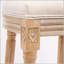 Ensemble de 2 tabourets de bar en bois avec siège rembourré French Country