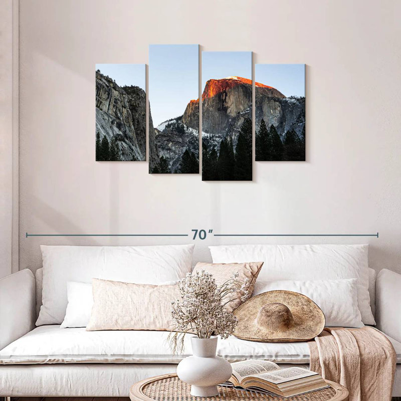 Coucher de soleil à Yosemite, 27" H x 43" W