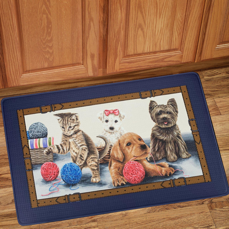 Angelissa Water Resistant Anti-Fatigue Non-Skid Kitchen Mat