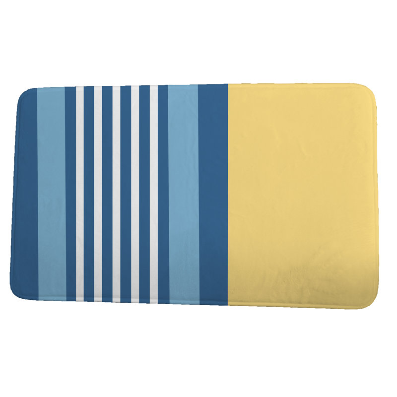 Tapis de bain Elena, l 21 po x L 34 po, Jaune