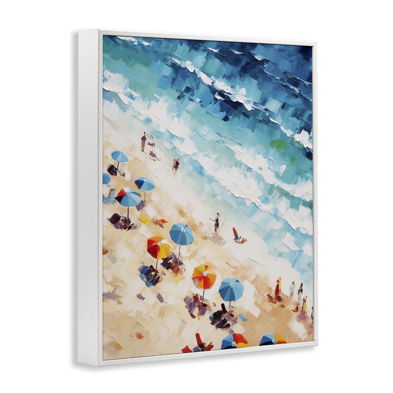 «Stupell Industries Bold Beachgoers Hues», estampe numérique par Arlington Prints, H 20 po x l 16 po