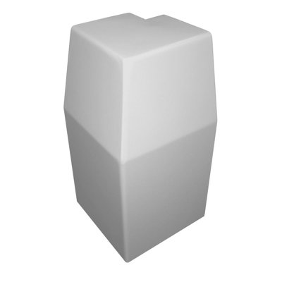 Baseboarders Premium Steel Easy Slip-On Baseboard Heater Cover Outside Corner Connector - White