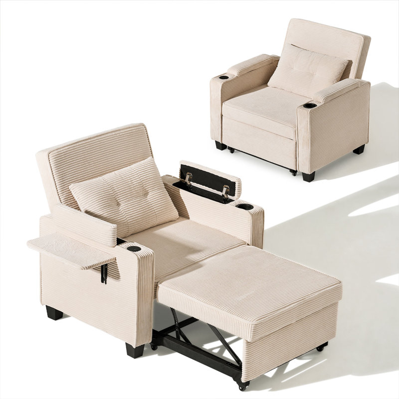 Corduroy Sofa, Cream