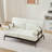 Modern Loveseat Sofa Couch 2-Seater Sofa with Flexible USB Ports , Unique Cylindrical Armrests for Living Room-114251093