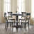 Weathered Grey Finish Dining Table