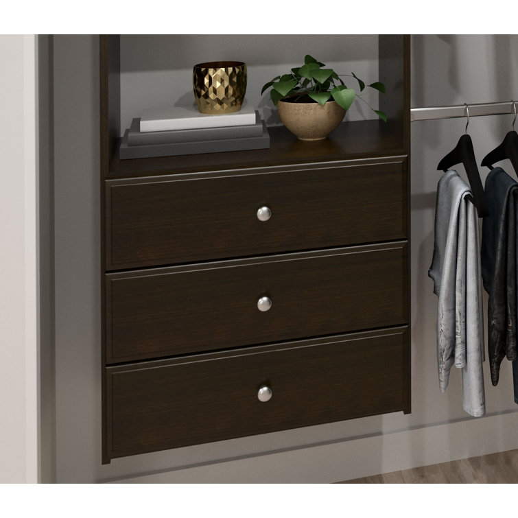 114 Inch Wide Ultimate Corner Closet Organizer System, Truffle