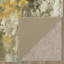 Tapis crème / doré à motif abstrait moderne Hennigan-933902028
