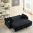 80 Inch Corduroy Convertible Sofa Bed With Cup Holders And Storage - Multi-Functional Futon For Living Room, Apartment, Bedroom-1452226860