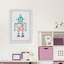 «Girly Robot» par Tomaz, reproduction encadrée-759657020