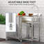 304 Stainless Steel Utility basin – Freestanding Commercial Grade, Single Bowl, Hot & Cold Faucet, Rust Resistant, Easy to Clean, 55*50*80cm