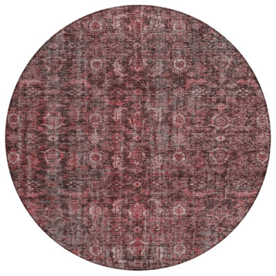 Tapis lavable intérieur / extérieur rose Jane 