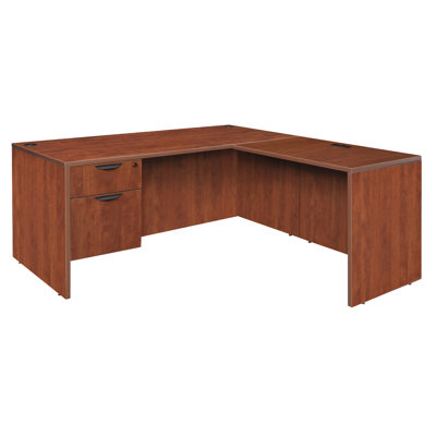 Regency Legacy L Desk with Single Pedestal Drawer Unit