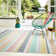 Alfresco Striped Recycled P.E.T Hand Woven Indoor / Outdoor Area Rug