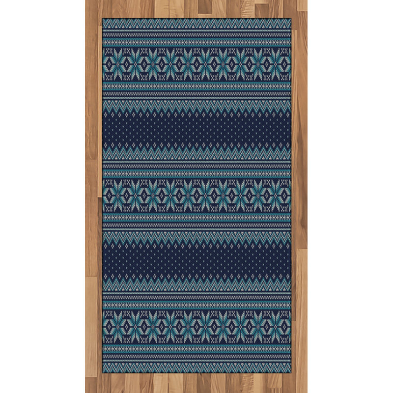 Nordic High Density Long Fiber Poly Threads Decorative Area Rug Carpet, Rectangle 2'7" x 5'