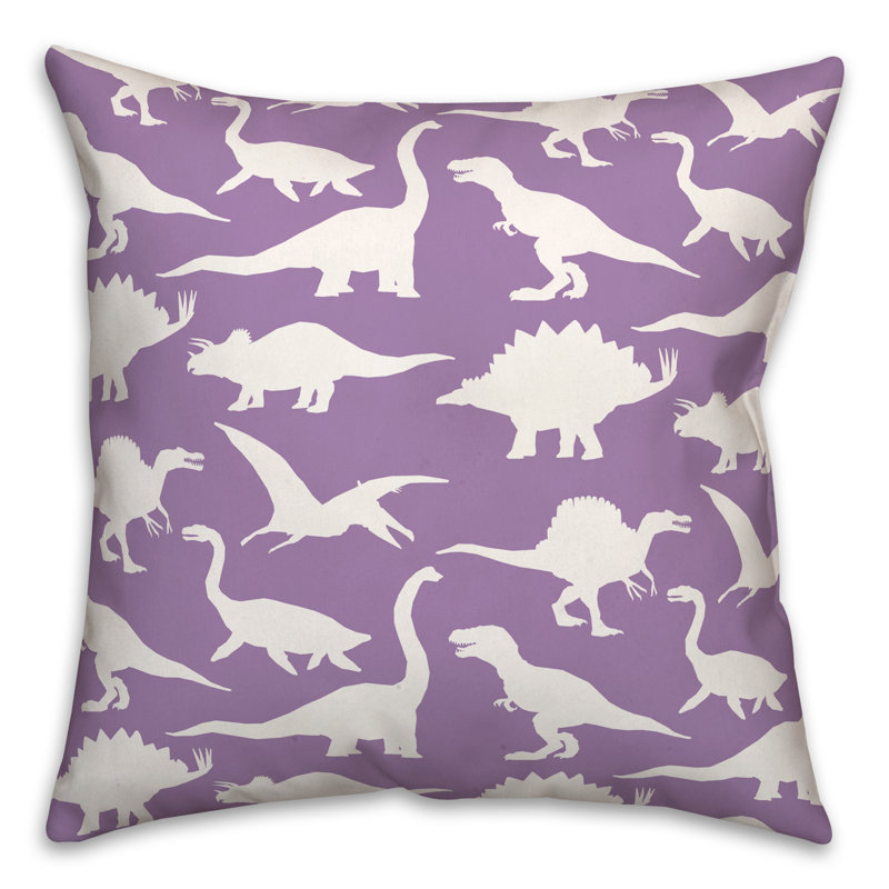 Housse de coussin carrée/insert, Mauve / Blanc