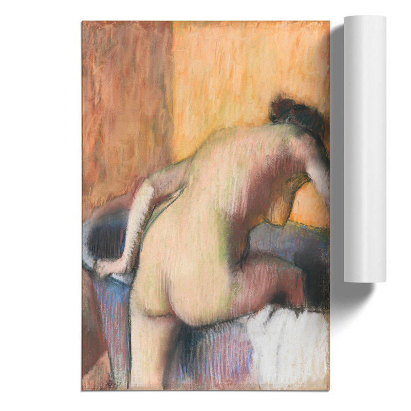Bather Stepping into a Tub by Edgar Degas - Frameless Print, 30cm H x 21cm W x 0.1cm D