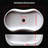 White Natural Marble Bathroom Vessel Sink, Semi-Polished Stone, 23.6 X 14.2 In. | Gift Idea-122563855