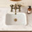 Two-Handle Bathroom Sink Faucet, Wall-Mounted Bathroom Faucet