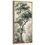 «Elegant Lone Tree Forest Landscape Soft Green Botanical Nature Decor Extra Large», reproduction d'art sur toile encadrée-133594943-133594942