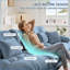 Canapé modulaire en forme de U modulaire 4 places avec 2 repose-pieds | Chenille bleu marine-814017111