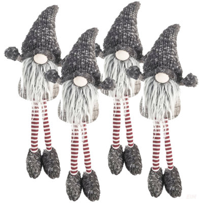 4Pcs Christmas Gnomes Decorations, Festive Table Ornaments For Holiday Party And Home Decor