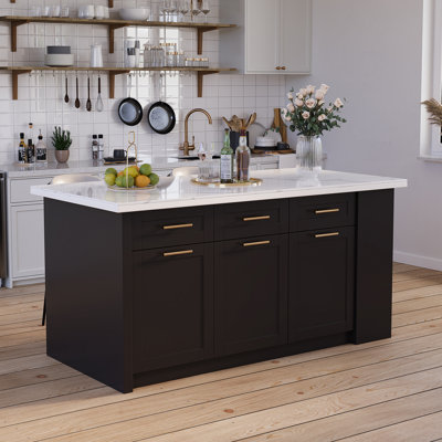 72" Modern Style Kitchen Islands With Multi-Storage