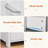 Jaylianiz 6 - Drawer Dresser with Power Outlet, Chest of Drawers with LED Lights and Open Storage-381056294