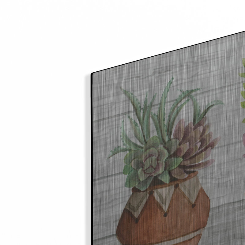 «Terracotta Pots I» par Cindy Jacobs, H 16 po x l 48 po